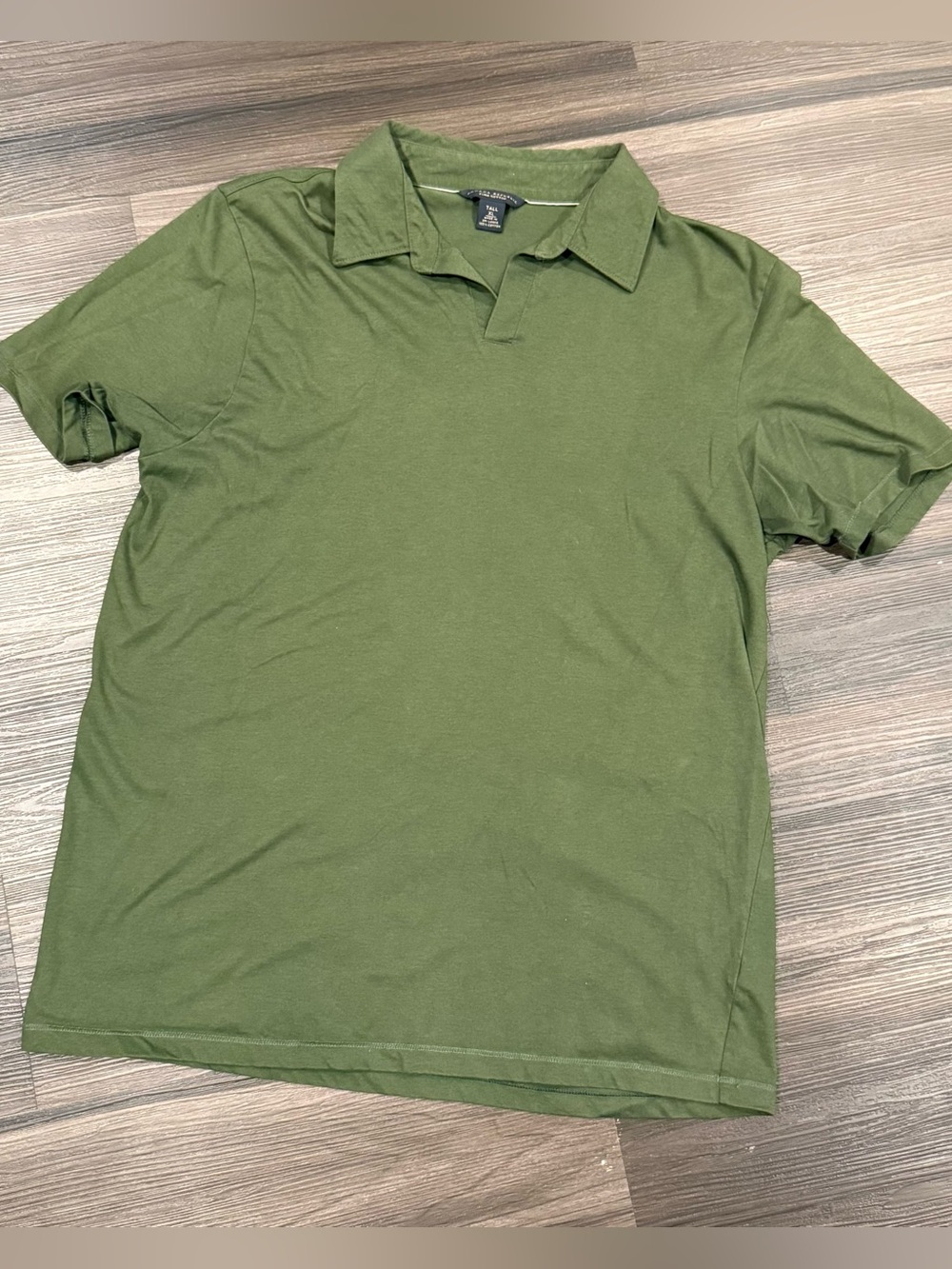 Banana Republic Pima Cotton Polo Men’s Tall XL Olive Green Short Sleeve